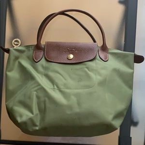 Longchamp Le Pliage Small in Light Olive